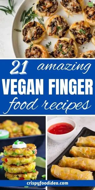 21 Amazing Vegan Finger Foods For Any Holidays! Vegan Backyard Party, Plant Based Catering, Vegan Recipes For Party, Vegan Bitesize Appetizers, Elegant Vegan Appetizers, Vegan Passed Hors D'oeuvres, Vegan Hot Appetizers, Vegetarian Hourdourves, Vegan Easy Appetizers