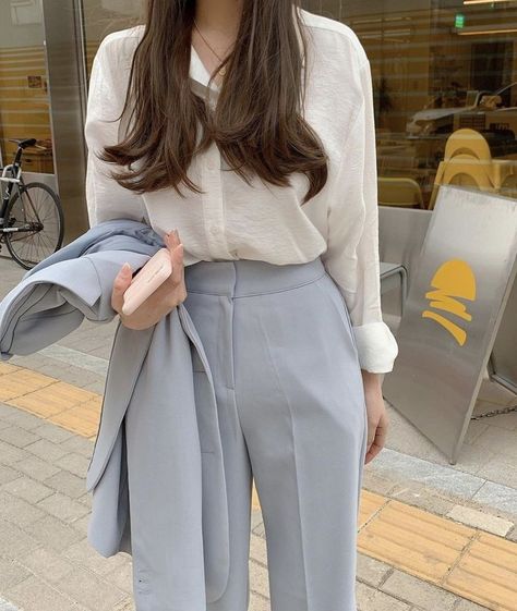 #korean #koreanoutfit #officeoutfit #outfit #outfitideas Doctor Outfits Aesthetic, Formal Doctor Outfit, Doctor Style Outfits Women, Doctor Aesthetic Outfit, Doctors Outfit Women, Outfits For Doctors, Doctor Outfit Women Work Wear, Outfit For Doctors, Doctor Style Outfits