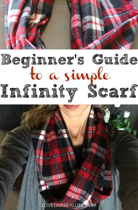 Fleece Infinity Scarf Diy, Flannel Projects, Blanket Sewing, Diy Infinity Scarf, Infinity Scarf Tutorial, Scarf Making, Scarf Sewing Pattern, Sewing Scarves, Flannel Scarf