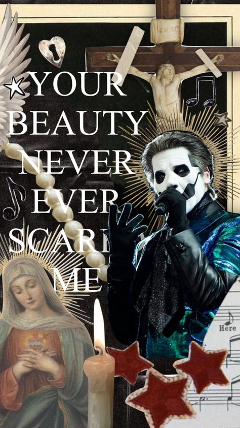 mary on a cross #ghostheband #ghost #maryonacross Mary On A Cross Poster, Mary On A Cross Wallpaper, Ghost Band Lyrics Wallpaper, Ghost Album Covers Wallpaper, Mary On The Cross, Mary On A Cross Aesthetic, Ghost Band Drawing, Ghost Wallpaper Band, Mary On A Cross Ghost