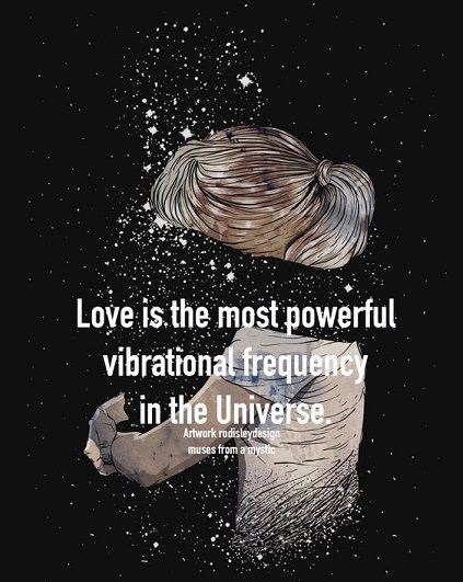 Love is the most powerful vibrational frequency in the Universe - #love #universe #vibration #frequency #power #strong #strength #couple #true #together #life Love Frequency, You Are My Moon, Vibrational Frequency, Twin Souls, Twin Flame Love, Spiritual Love, Soul Connection, Spiritual Life, Spiritual Art