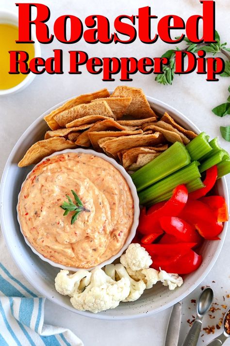 Red Pepper Feta Dip, Roasted Red Pepper Dip, Red Pepper Dip, Pepper Dip, Awesome Appetizers, Vegetable Appetizers, Stuffed Pepper Dip, Slow Cooker Meatballs, Appetizers For A Crowd