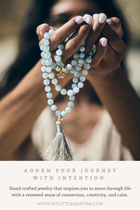 Our jewelry is designed to invoke a mindful and nurturing connection with yourself. Each piece serves as a meaningful anchor in your physical environment to help you break through the negative thought patterns and nurture empowering, positive ones. Meditation Mantras Affirmations, Mala Beads Bracelet, Mala Jewelry, Om Pendant, Thought Patterns, Mala Bead Necklace, Physical Environment, Meditation Mantras, Wild Woman