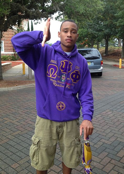 An Upsilon Psi Neophyte of Omega Psi Phi Fraternity | Flickr Omega Psi Phi Paraphernalia, Black Fraternities, Alpha Phi Alpha Fraternity, Omega Psi Phi Fraternity, Alpha Fraternity, Sigma Pi, Purple Stuff, Divine 9, Black Life