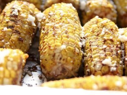 Street Corn Recipe | Ree Drummond | Food Network Grilled Street Corn, Ree Drummond Recipes, Street Corn Recipe, Mexican Corn, Mexican Street Corn, Street Corn, Roasted Corn, Mexican Street, Ree Drummond