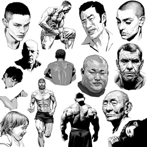 Seung Eun Kim, Manga Inspiration, 얼굴 드로잉, Illustration Doodle, Face Sketch, Storyboard Artist, Figure Sketching, Black And White Art, Sketch Illustration