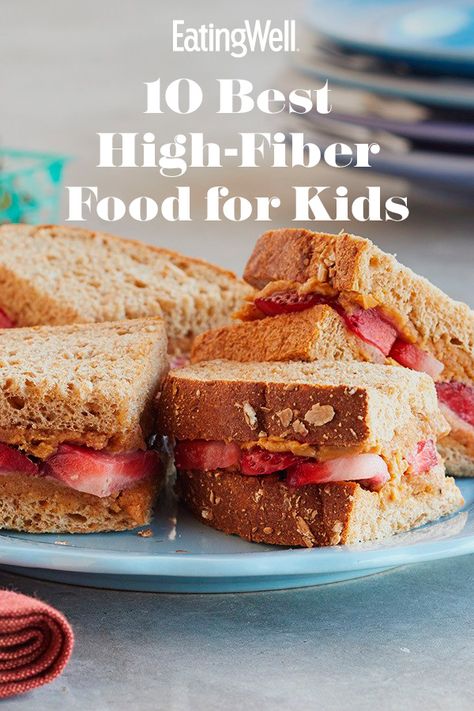 High Fiber Sandwiches, High Fibre Snack Ideas, High Fibre Kids Snacks, Low Calorie High Fiber Breakfast, Fiber Rich Foods For Toddlers, Fiber Meals For Toddlers, Fiber Muffins For Kids, Fiber Breakfast Ideas For Kids, High Fiber Smoothies For Kids