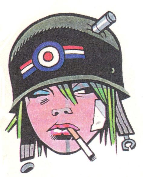 Tank Girl Comic, Jamie Hewlett Art, Jamie Hewlett, Gorillaz Art, Ligne Claire, Tank Girl, Gorillaz, Sketchbook Art Inspiration, Funky Art