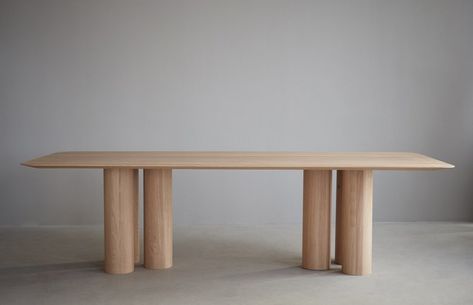 Hommage Oblong Dining Table – White Stained Oak White Oak Dining Table, Diy Furniture Cheap, Dining Table Wood, Stained Oak, Diy Furniture Hacks, Table Haute, Diy Furniture Renovation, Furniture Renovation, Oak Table