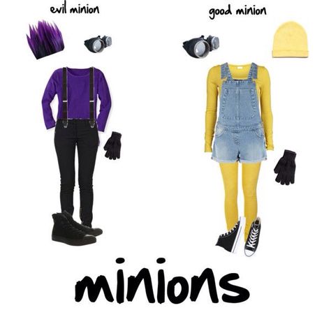 Minions Diy Minion Costumes For Women, Diy Minion Costume, Minion Costume, Balmain Pants, Minion Halloween, Minion Costumes, Homecoming Week, Bff Halloween Costumes, Best Friend Halloween Costumes