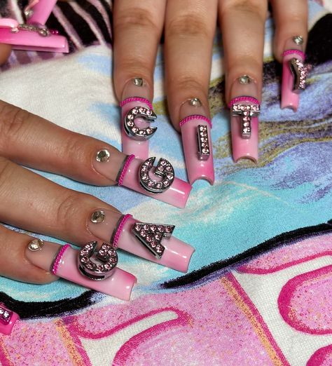 GAG CITY 💎🎀🧸💘 #nickiminajnails #gagcitynails #gagcitytour #pinknails #y2knails #y2knailinspo #y2knailart #nailart #nailartist #nailtech… | Instagram Nicki Minaj Nails, Chloe Nails, City Nails, Y2k Nails, Nail Tech, Nail Artist, Pink Nails, Chloe, Nail Art