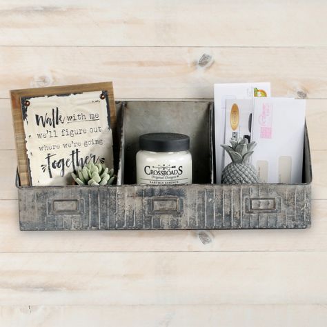 Mail Organization, Letter Holder Wall, Wall Mail Organizer, Galvanized Wall, Wall File Holder, Entryway Key Holder, Mail Organizer Wall, Mail Storage, Mail Sorter