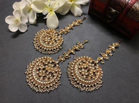 Gold Maang Tikka, Maang Tikka Set, Punjabi Jewelry, Tikka Jewelry, Mang Tikka, Wedding Jewelry Sets Bridal Jewellery, Bridal Jewellery Inspiration, Matha Patti, Indian Bridal Jewelry Sets