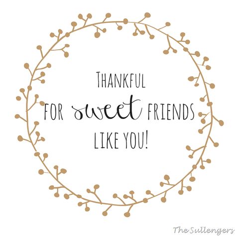 Thankful For Sweet Friends Like You!:Sullenger Blog Friendsgiving Quotes, Thankful Quotes, Thankful For Friends, Thank You Friend, Love Song Quotes, Thank You Quotes, Birthday Wishes Quotes, Thanksgiving Quotes, Sweet Quotes