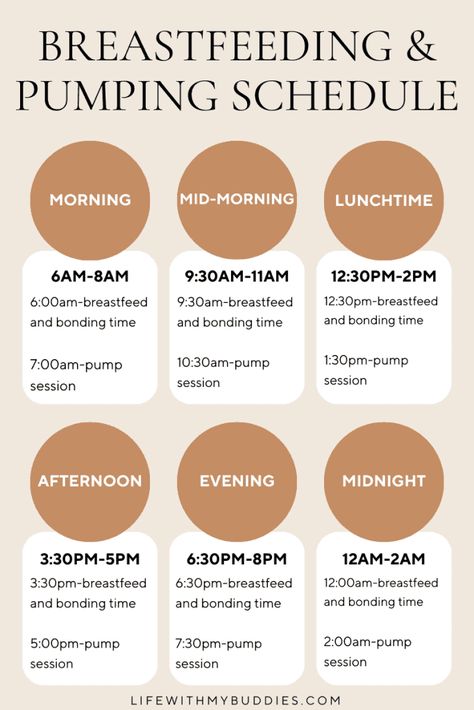 A Guide to Your Breastfeeding and Pumping Schedule Breastfeeding Schedule Newborn, Breastfeeding And Pumping Schedule, Pumping And Breastfeeding Schedule, Breast Pumping Schedule, Newborn Breastfeeding Tips, Pumping Schedule, Newborn Schedule, Baby Routine, Newborn Feeding