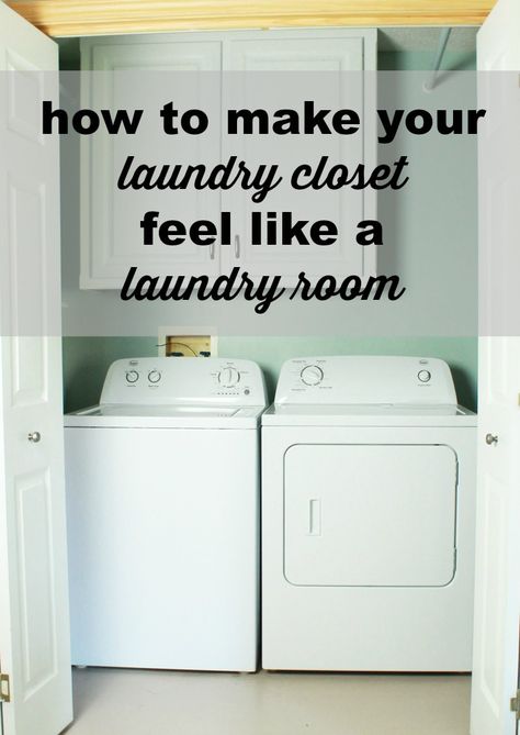 how to make your laundry closet feel like a laundry room Organisation, Laundry Room Closet Ideas, Room Closet Ideas, Small Laundry Closet, Laundry Closet Makeover, Laundry Room Design Ideas, Laundry Room Storage Shelves, Small Laundry Room Organization, Room Storage Diy