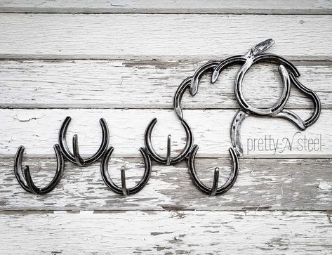 Art Fer, Horseshoe Crafts Projects, Welding Crafts, Horseshoe Projects, Horseshoe Decor, Horseshoe Crafts, Welding Art Projects, Diy Welding, Metal Working Projects