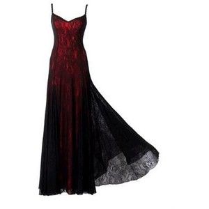 Victorian Style Michal Negrin Red, Black Dress with Spaghetti Strap and Laces Red And Black Dress, Baju Kahwin, Michal Negrin, Rock Chic, Gothic Outfits, Gorgeous Gowns, Mode Inspiration, Victorian Style, Beautiful Gowns