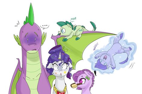 Mlp Ember, Rarity And Spike, Dragon Lord, Mlp Comics, Pony Art, Mlp Fan Art, My Little Pony Comic, My Little Pony Drawing, My Little Pony Characters