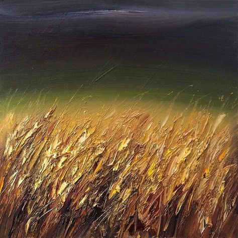 Art Gallery Paintings, Huge Wall Art, Field Paint, Field Painting, Between Two Worlds, Wheat Field, Wheat Fields, Acrylic Painting For Beginners, Acrylic Painting Tutorials