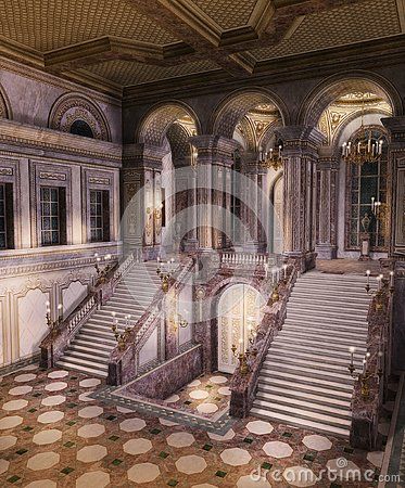 Magical Palace Entrance with Grand Staircase Stock Illustration - Illustration of decoration, arched: 133465033 Fantasy Castle Entrance, Castle Entrance Hall, Magical Palace, Theater Entrance, Palace Entrance, Castle Entrance, Stairs Hallway, Fantasy Castle, Grand Staircase