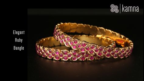 Buy Handmade & Designer Jewellery Online at Best Price in Chennai Stone Bangles, Ruby Bangles, Handmade Gold Jewellery, Designer Handmade Jewellery, Metal Clay Jewelry, Antique Gold Jewelry, Stone Bangle, Bangles Jewelry Designs, Gold Bangles Design