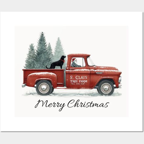 This Labrador and Christmas tree are nestled in a nostalgic red pickup truck, stirring fond memories for those who love Labradors. -- Choose from our vast selection of art prints and posters to match with your desired size to make the perfect print or poster. Pick your favorite: Movies, TV Shows, Art, and so much more! Available in mini, small, medium, large, and extra-large depending on the design. For men, women, and children. Perfect for decoration. Red Pickup Truck, Tree Farm, Christmas Tree Farm, Tree Farms, Red Truck, Pickup Truck, Pickup Trucks, Car Windows, Hard Hats