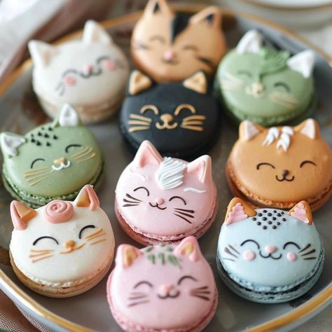 Birthday Cake For Cat, Cat Cupcakes, Amazing Food Decoration, Creative Desserts, Cat Cake, Novelty Cakes, Cute Desserts, Fancy Cakes, Food Humor