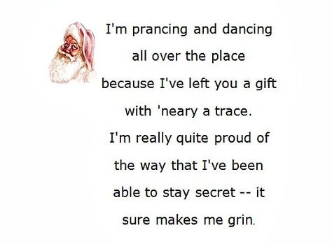 Creative Secret Santa poems with lots of catchy sayings that will bring a smile to everyones face.: Secret Santa Letter To Friends, Secret Santa Clues Ideas About Yourself, Secret Santa Clues About Yourself, Secret Santa Messages, Secret Santa Note, Funny Christmas Ideas, Secret Santa Poems, Catchy Sayings, Funny Christmas Tags