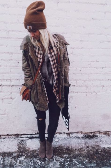 Mode Teenager, Boho Winter Outfits, Moda Grunge, Look Winter, Beanie Outfit, Mode Hippie, Winter Boho, Mode Jeans, Mode Boho