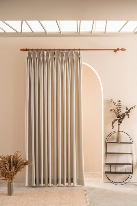 Aesthetic Photo Studio, Modern Living Room Curtains, Curtains Living Room Modern, French Pleat, My Dream Bedroom, Living Room Curtains, Curtain Ideas, Room Curtains, Linen Curtains