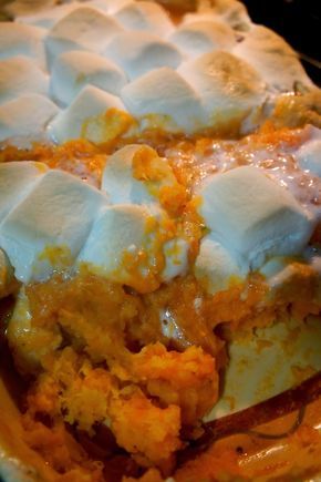 Savory Sweet and Satisfying: Sweet Potato Casserole with Pineapple and Marshmallows Sweet Potato Casserole With Canned Yams And Pineapple, Sweet Potato Casserole With Pineapple, Recipes With Crushed Pineapple, Coastal Thanksgiving, Yams With Marshmallows, Sweet Potatoes With Marshmallows, Canned Yams, Sweet Potato Casserole Easy, Thanksgiving Dressing