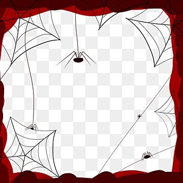 Spider Web Border Design, Creepy Border Design, Spider Scary, Spider Png, Drawing Spider, Halloween Scary Face, Drawing Halloween, Dripping Blood, Spider Drawing