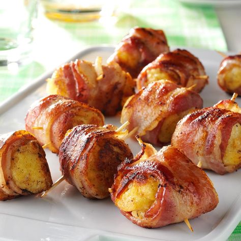 Bacon Roll-Ups Spiced Nice, Bacon Rolls, Bacon Roll, Boiled Chicken Breast, Breakfast Rolls, Best Bacon, Best Breakfast Recipes, Family Recipe, Bacon Recipes