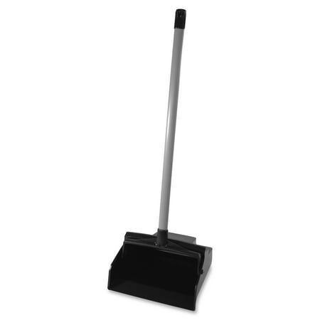 Lobby dustpan features an easy-lock, two-way handle that locks conveniently in the upright position. Innovative footrest pads won't scratch or damage surfaces to safely clean all types of floors. Enhanced angle bottom prevents contained dirt and dust from falling out. Refined front edge makes picking up smaller items and dust easy to save you valuable time and effort. Large tray capacity picks up even more to prevent frequent emptying. Broom cleaning teeth quickly clean your broom to maximize yo Broom And Dustpan, Dust Pan, Large Tray, Polyvinyl Chloride, Types Of Flooring, Teeth Cleaning, Long Handles, Cleaning Tools, Step Stool