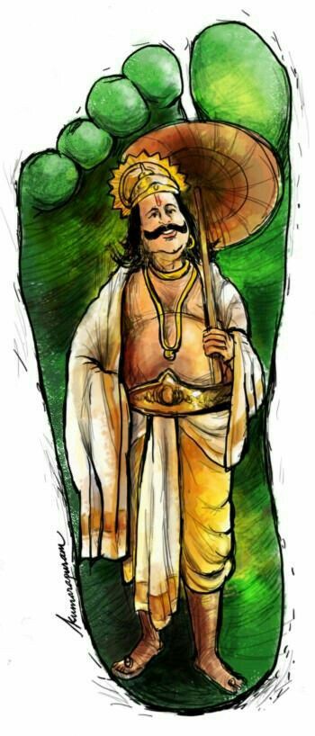 Onam Kerala Illustration, Onam Painting, Mahabali Onam, Asura Demon, Onam Festival Kerala, Onam Pictures, Happy Onam Images, Onam Images, Onam Greetings