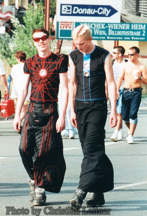 All sizes | Love Parade ´01 | Flickr - Photo Sharing! 2000s Rave Fashion, 90s Rave Fashion, Y2k Boy, Love Parade, Rave Fashion, Outfit Collage, Cyberpunk Fashion, Fashion Victim, Mens Street Style