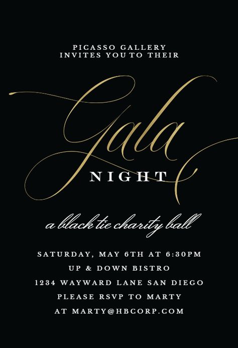 Classic Gala - Gala Invitation #invitations #printable #diy #template #gala Gala Invitation Design Inspiration, Gala Party Ideas, Invite Template Design, Gala Food, Launch Invitation, Gala Inspiration, Prom Invitations, Cocktail Book Design, Ball Invitation