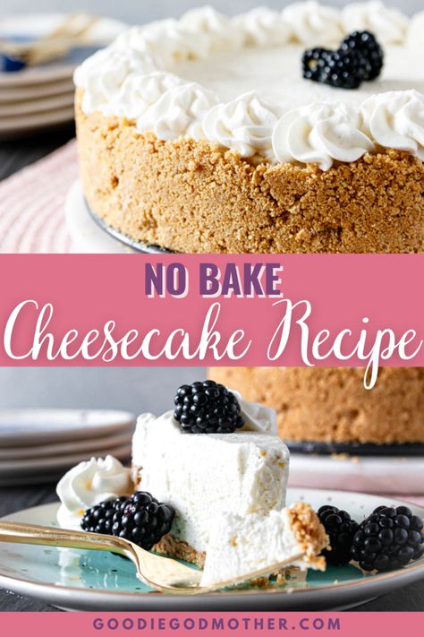 When it comes to desserts, you can't go wrong with a cheesecake! If you're short on time to devote to a baked cheesecake, why not try this delicious no-bake cheesecake with gelatin? Easy enough for beginners! No Bake Cheesecake With Gelatin, Cheesecake With Gelatin, Awesome Desserts, Keto Holiday Recipes, Christmas Sweet Treats, Gelatin Recipes, Baked Cheesecake, Keto Holiday, Homemade Cheesecake