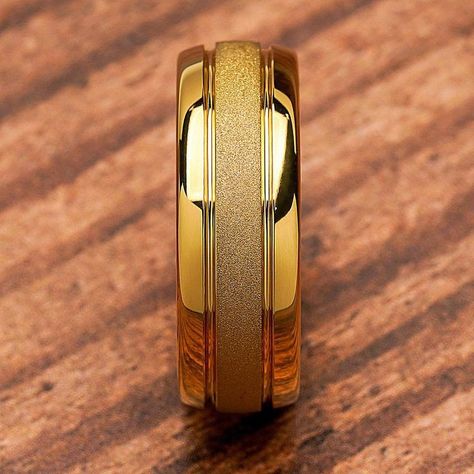 Ring Design For Men, Man Gold Bracelet Design, Latest Gold Ring Designs, Mens Wedding Rings Gold, Mens Ring Designs, Couple Ring Design, Gold Finger Rings, Engagement Rings Couple, Tungsten Rings