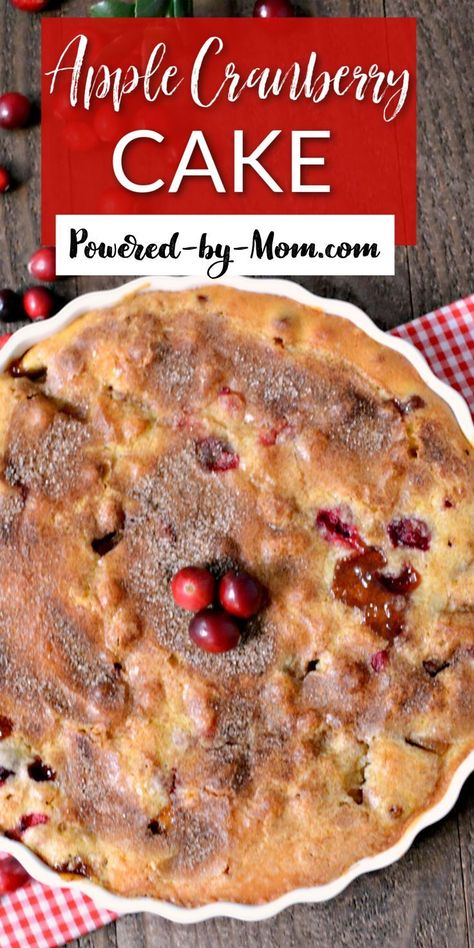 Enjoy this Yummy Apple Cranberry Cake this fall and winter season or be like us and enjoy it any time of the year. It’s so delicious and makes for a great family dessert. Fresh Cranberry Cake Recipes, Cranberry Cake Recipes Easy, Apple Cranberry Cake, Cranberry Cake Recipes, Apple Cranberry Dessert, Cranberry Recipes Dessert, Cranberry Cake Recipe, Cranberry Dessert, Cranberry Cake