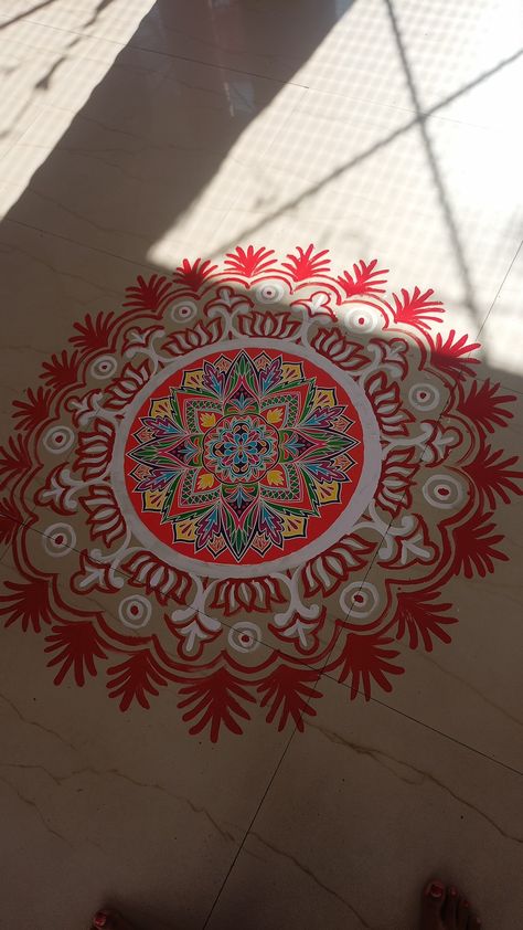 Rangoli Design with oil paint/ latest Design/2022 Oil Paint Rangoli, Paint Rangoli, Pichwai Paintings, Rangoli Design, Rangoli Designs, Latest Design, Outdoor Blanket, Oil Painting, Paintings