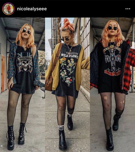 Nicole Alyse, Mode Grunge, Mode Hippie, Rock Outfit, Rock Outfits, Instagram Time, Wardrobe Tips, Outfits Chic, Neue Outfits