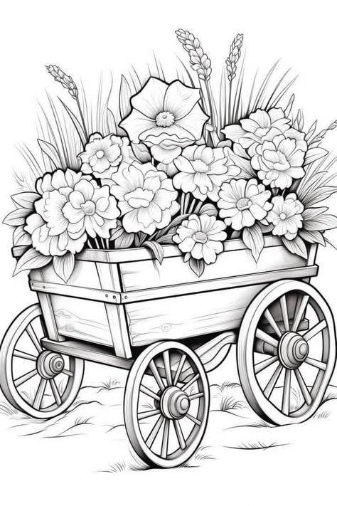 Colouring Pages For Adults Flowers, Flowers Coloring Pages Free Printable, Coloring Books For Adults Free Printable, Pictures To Color Printable, Free Printable Coloring Pages For Adults, Flower Garden Coloring Pages, Free Colouring Printables, Coloring Pictures For Adults, Coloring Pages Of Flowers