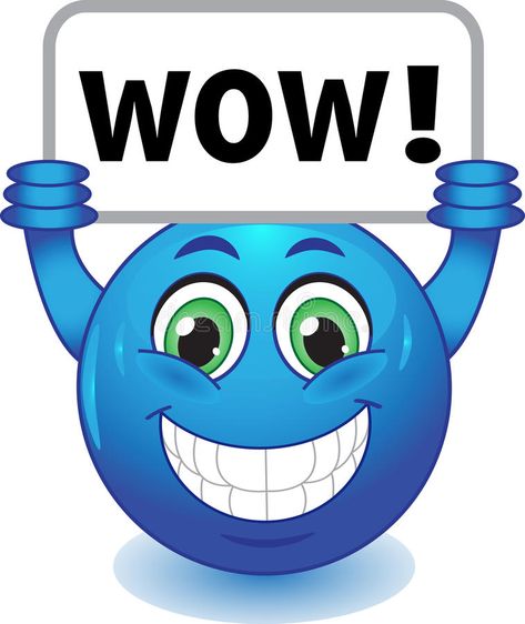 Smiley with wow sign. Stock Image - blue smiley face with a sign WOW vector illustration Blue Emoji Face, Wow Emoji, Smiley Face Images, Blue Smiley Face, Animated Smiley Faces, Buddha Doodle, Thumbs Up Sign, Emoji Face, Emoticons Emojis