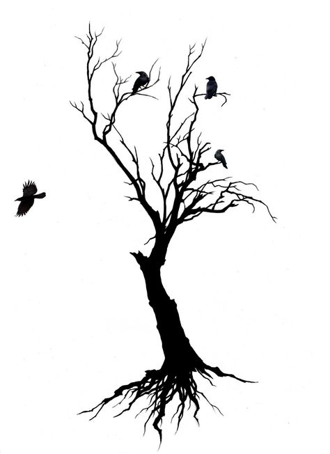 Tree With Birds Tattoo, Atom Tattoo, Bonsai Tree Tattoos, Tree Tat, Tree Tattoo Arm, Roots Tattoo, Willow Tree Tattoos, Tree Tattoo Small, Tree Outline