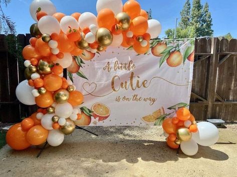 Orange With Gold Balloon Garland Arch Kit-cream White Orange | Etsy Balloons For Wedding, Gold Balloon Garland, Baby Shower Balloon Arch, Deco Orange, Orange Birthday, Orange Baby Shower, Orange Balloons, Orange Party, Balloon Box