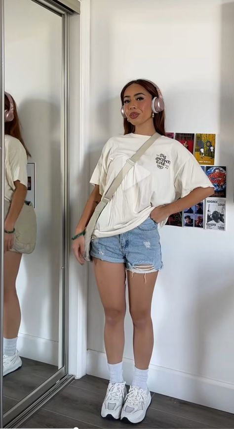 Casual Day Outfits, Looks Street Style, Causual Outfits, Baggy Pants, Casual Style Outfits, Baddie Outfits, Lookbook Outfits, Outfit Casual, Looks Vintage