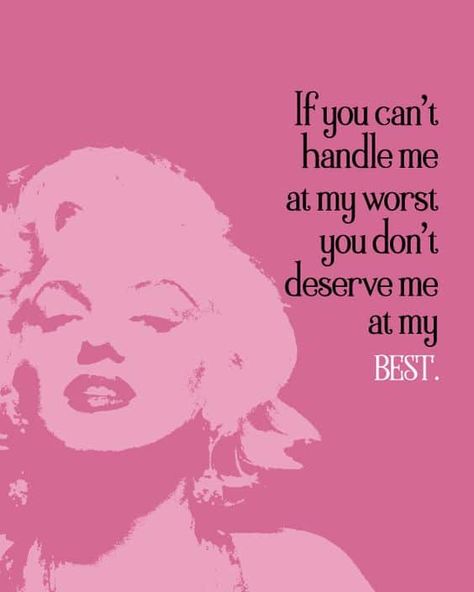 Marilyn Quotes, Marilyn Monroe Movies, Marilyn Monroe Artwork, You Dont Deserve Me, Marilyn Monroe Quotes, Pink Quotes, Insightful Quotes, Norma Jeane, Beauty Quotes