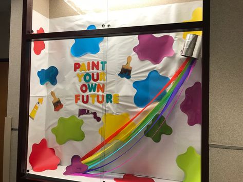 Elementary School Display Case Ideas, School Showcase Display Ideas, Display Case Ideas For School, Back To School Display Case, School Display Case Ideas, School Display Case, Art Display Case, Display Case Ideas, Showcase Ideas